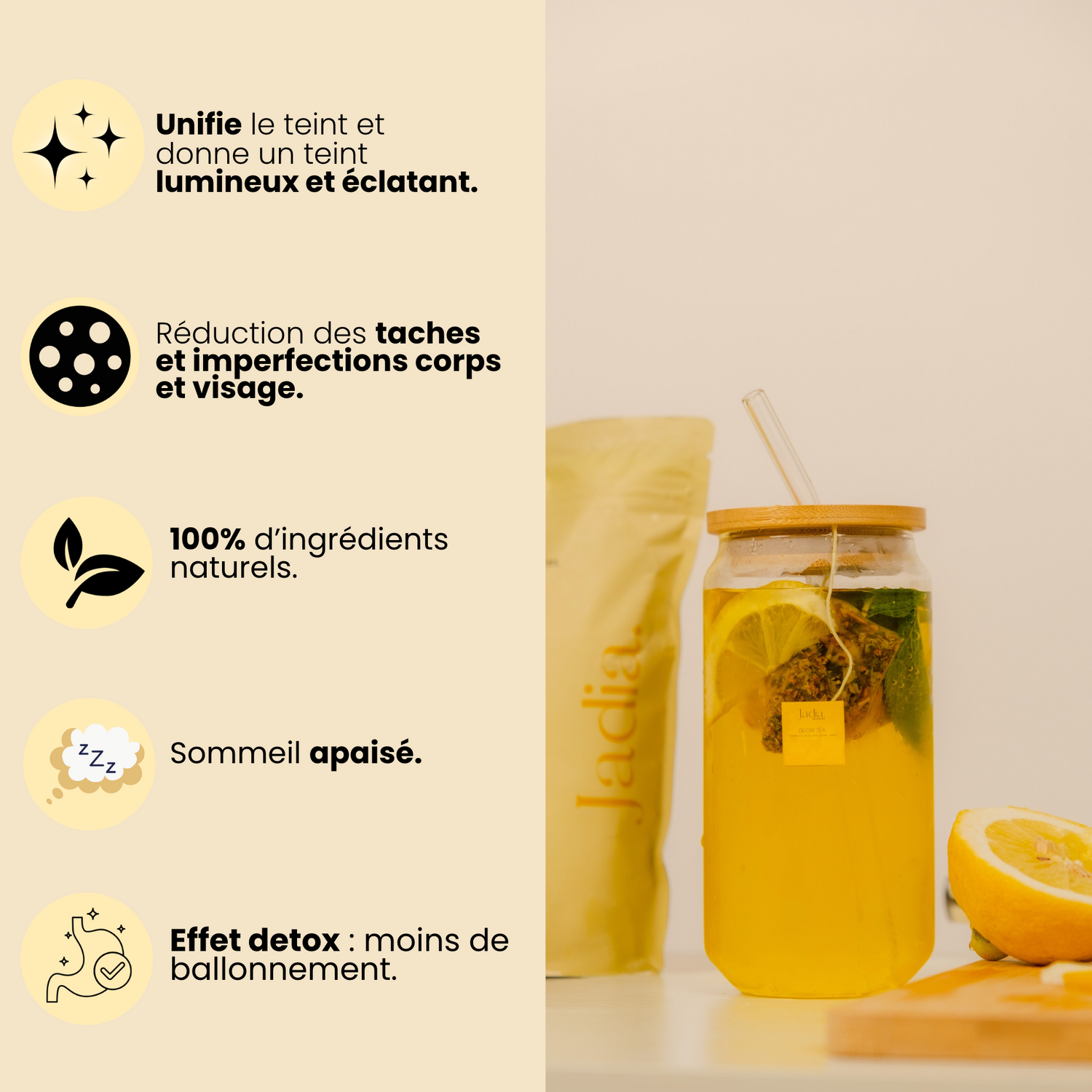 Glow Tea - Thé purifiant au curcuma & camomille l  Anti-taches et imperfections