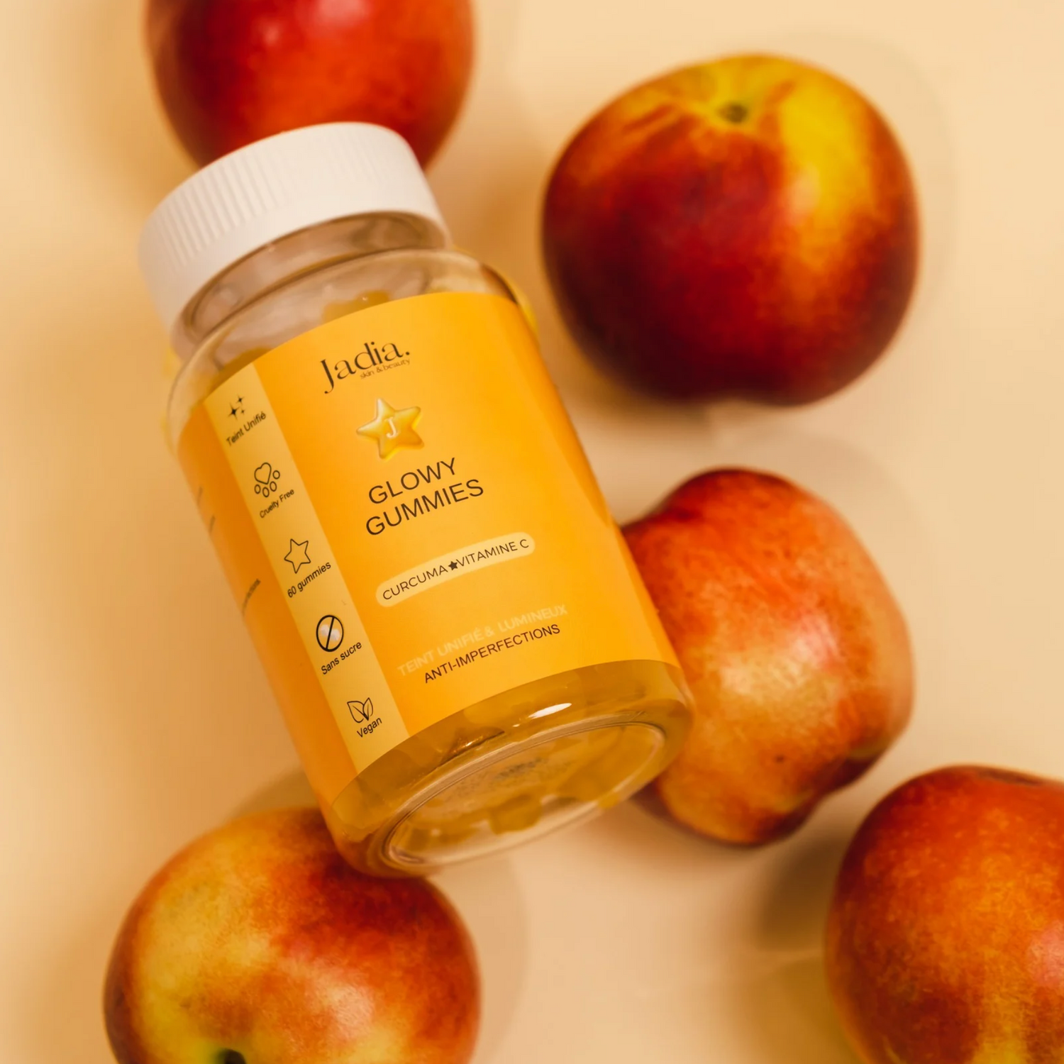 Glowy Gummies - Gummies au curcuma & vitamine C l Anti-taches et imperfections