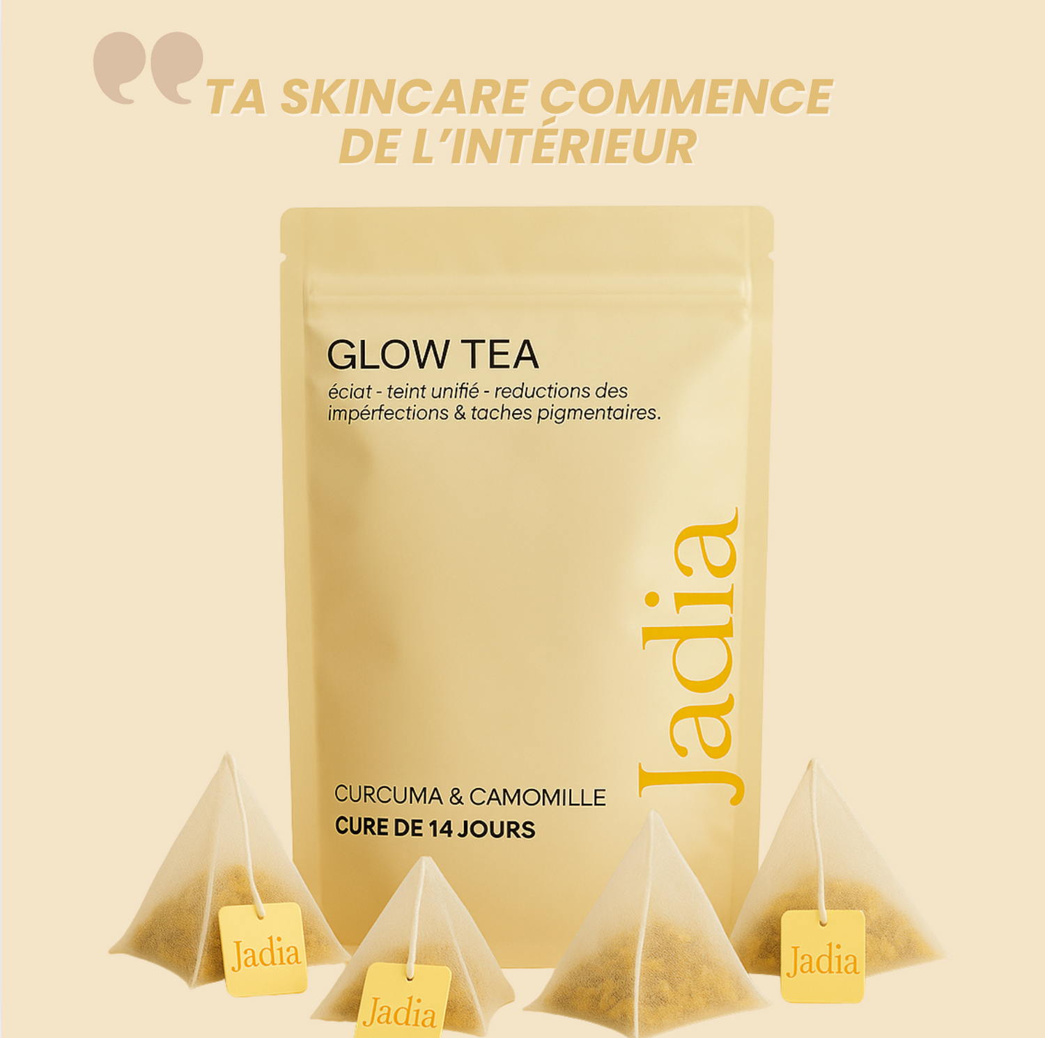 Glow Tea - Thé purifiant au curcuma & camomille l  Anti-taches et imperfections