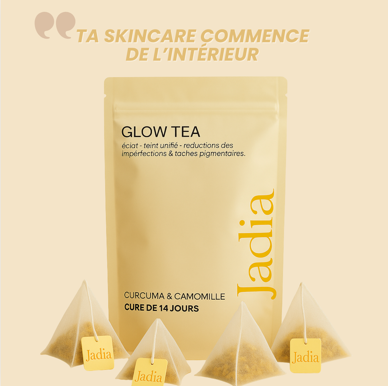 Glow Tea - Thé purifiant au curcuma & camomille l Anti-taches et imperfections