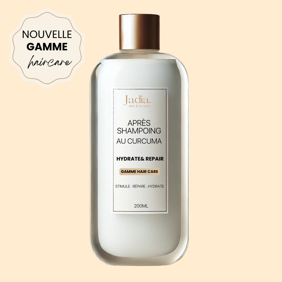 Après-Shampoing Double Action au Curcuma Jadia© l Hydrate &amp; Répare