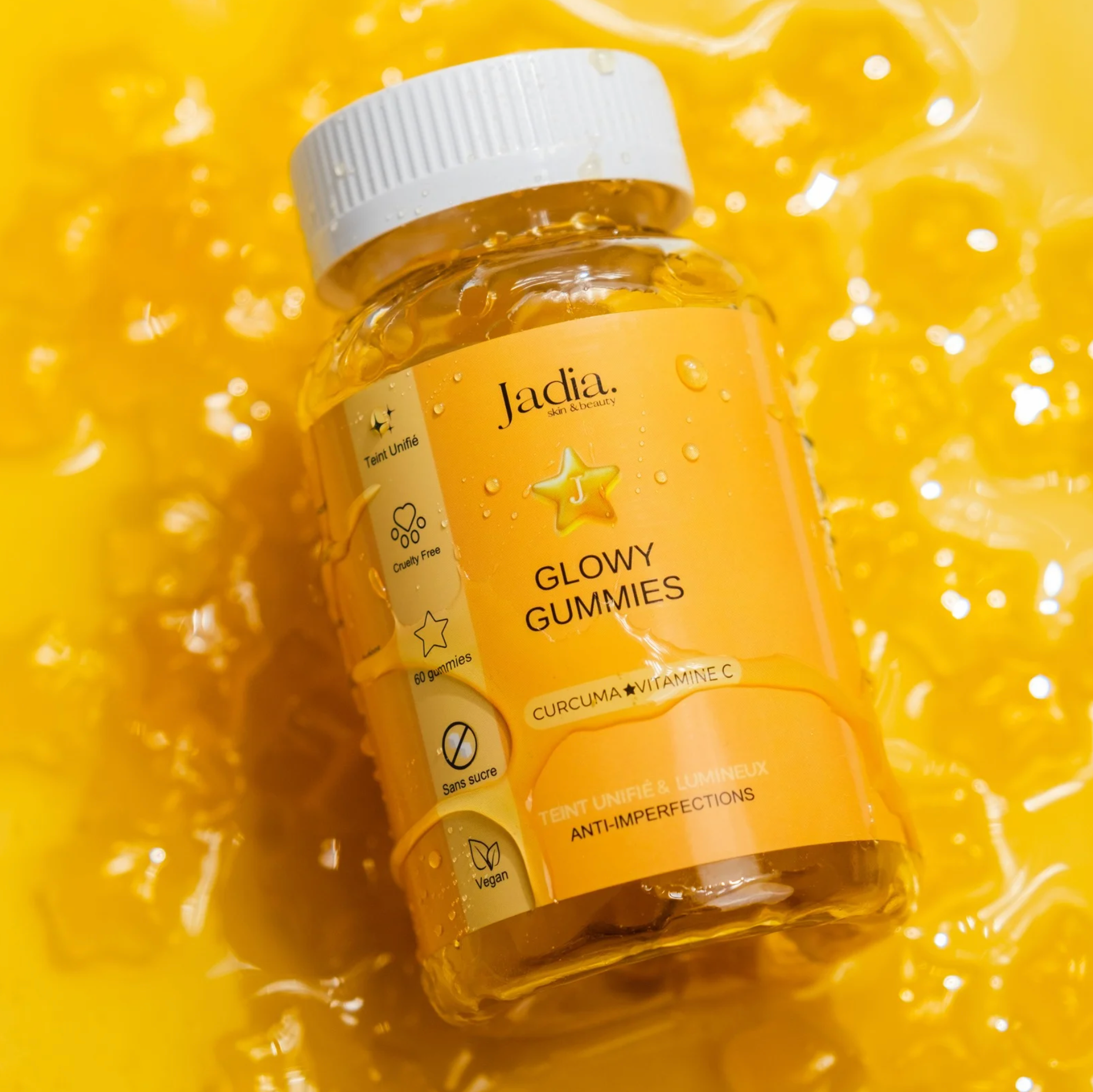 Glowy Gummies - Gummies au curcuma &amp; vitamine C l Anti-taches et imperfections