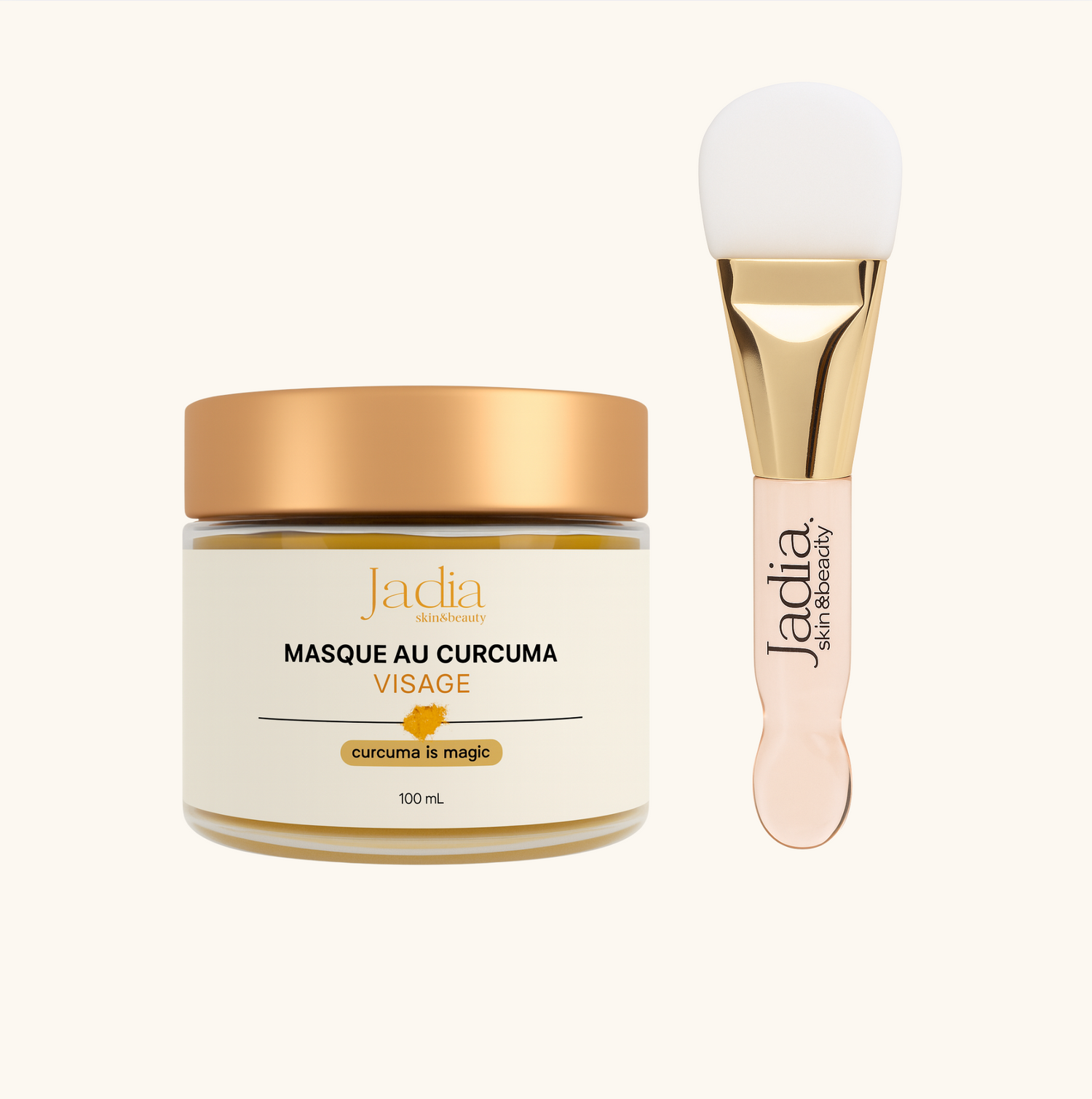 Masque au Curcuma &quot;Anti-taches&quot; + 1 pinceau applicateur OFFERT